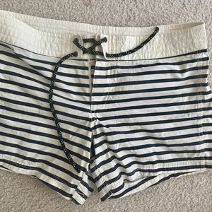 J crew striped board swim shorts